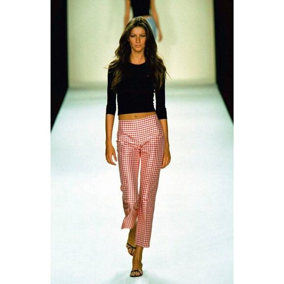 Ralph Lauren Collection Silk Shirt Dress Runway 2000 Plaid Check Button Front XS - Picture 8 of 16